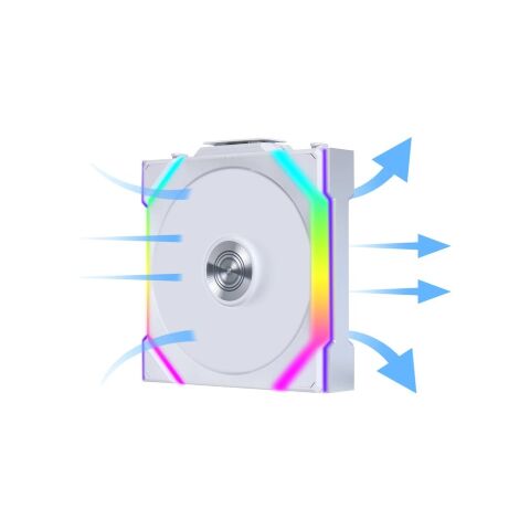 Кулер для корпуса Lian Li Uni Fan SL WIRELESS 120-3, White (G99.12SL1W3W.00) - Нулевой остаток (Feed)  - Нулевой остаток (Feed) 