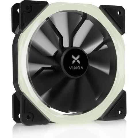 Кулер для корпуса Vinga LED fan-01 white - Нулевой остаток (Feed) - Нулевой остаток (Feed)