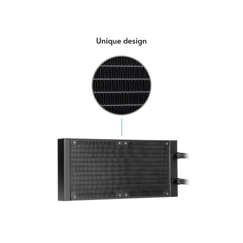 Система жидкостного охлаждения Chieftec Iceberg 240 DARK (CLC-240-BLK) - Нулевой остаток (Feed)  - Нулевой остаток (Feed) 