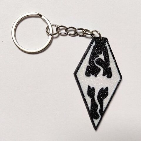 Брелок Skyrim Keychain Скайрім ABS пластик 5 см. -   -  