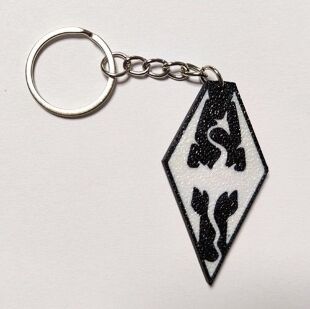 Брелок Skyrim Keychain Скайрім ABS пластик 5 см.