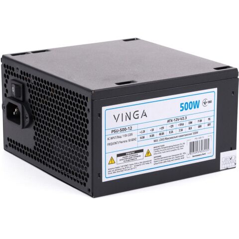 Блок питания Vinga 500W ОЕМ (PSU-500-12) - Блоки питания - Блоки питания