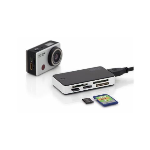 Считыватель флеш-карт Digitus USB 3.0 All-in-one (DA-70330-1) - Кардридеры  - Кардридеры 