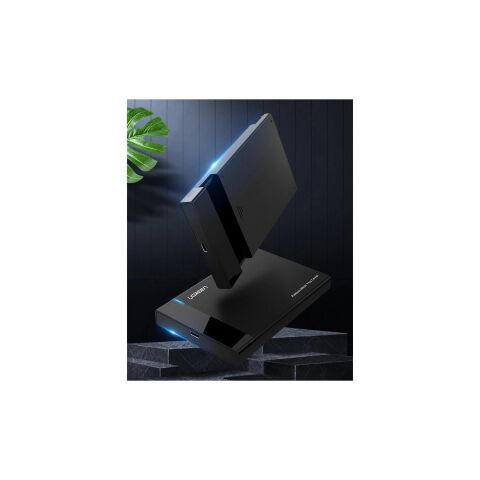 Карман внешний Ugreen USB 3.0 to M.2 SATA SSD US221 black (30848) - Аксессуары к HDD  - Аксессуары к HDD 