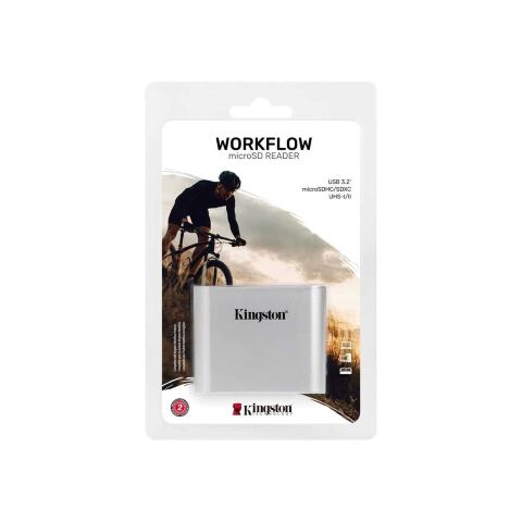 Считыватель флеш-карт Kingston Workflow Dual-Slot microSDHC/XC UHS-II (WFS-SDC) - Нулевой остаток (Feed)  - Нулевой остаток (Feed) 