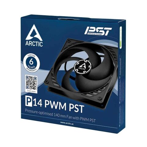 Кулер для корпуса Arctic P14 PWM PST (ACFAN00125A) - Вентиляторы к корпусам  - Вентиляторы к корпусам 