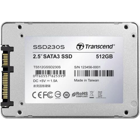Накопитель SSD 2.5" 512GB Transcend (TS512GSSD230S) - Внутренние SSD  - Внутренние SSD 