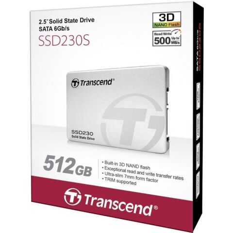 Накопитель SSD 2.5" 512GB Transcend (TS512GSSD230S) - Внутренние SSD  - Внутренние SSD 