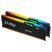 Модуль памяти для компьютера DDR5 32GB (2x16GB) 6800 MHz Beast RGB EXPO Kingston Fury (ex.HyperX) (KF568C34BBEAK2-32) - Нулевой остаток (Feed)  - Нулевой остаток (Feed)