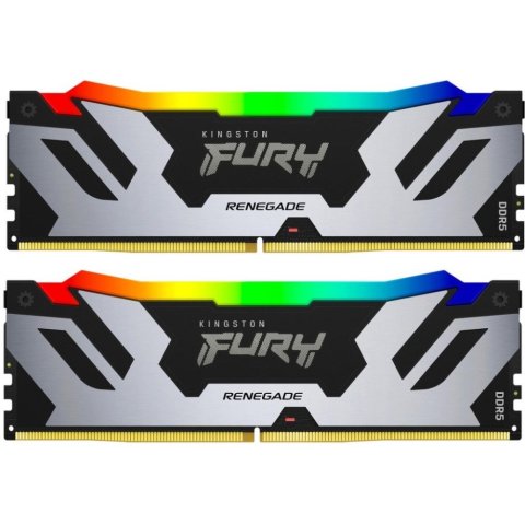 Модуль памяти для компьютера DDR5 96GB (2x48GB) 6400 MHz Renegade RGB XMP Kingston Fury (ex.HyperX) (KF564C32RSAK2-96) - Нулевой остаток (Feed)  - Нулевой остаток (Feed)