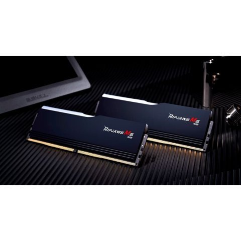 Модуль памяти для компьютера DDR5 32GB (2x16GB) 6000 MHz Ripjaws M5 RGB Matte Black G.Skill (F5-6000J3040F16GX2-RM5RK) - Нулевой остаток (Feed)  - Нулевой остаток (Feed)