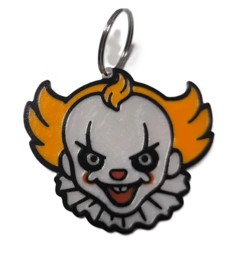 Брелок Pennywise IT Keychain ABS пластик Пенівайз Воно 7 см. -   -  