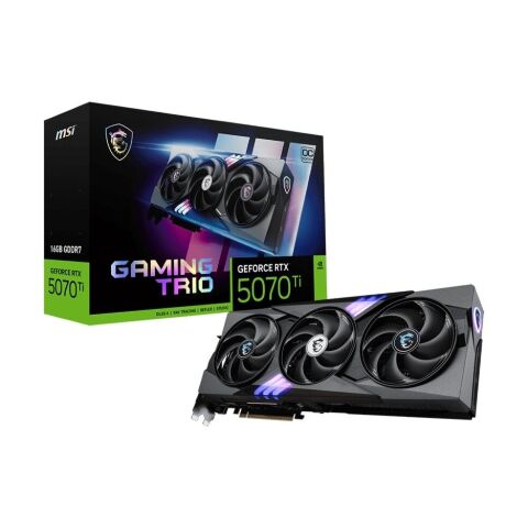 Видеокарта MSI GeForce RTX5070 Ti 16GB GAMING TRIO OC (RTX 5070 Ti 16G GAMING TRIO OC) - Видеокарты  - Видеокарты 