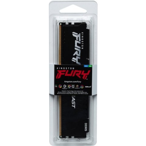Модуль памяти для компьютера DDR5 32GB 6000 MHz Beast Black Kingston Fury (ex.HyperX) (KF560C40BB-32) - Нулевой остаток (Feed)  - Нулевой остаток (Feed)