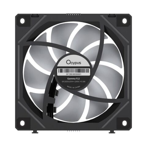 Кулер для корпуса OCYPUS GAMMA F12 UNI BK ARG (GAMMA-F12-BK3AM01U-GL) - Нулевой остаток (Feed)  - Нулевой остаток (Feed) 