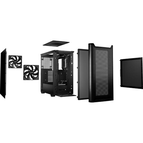 Корпус Be quiet! PURE BASE 501 Airflow чорний (BG074) - Нулевой остаток (Feed)  - Нулевой остаток (Feed) 