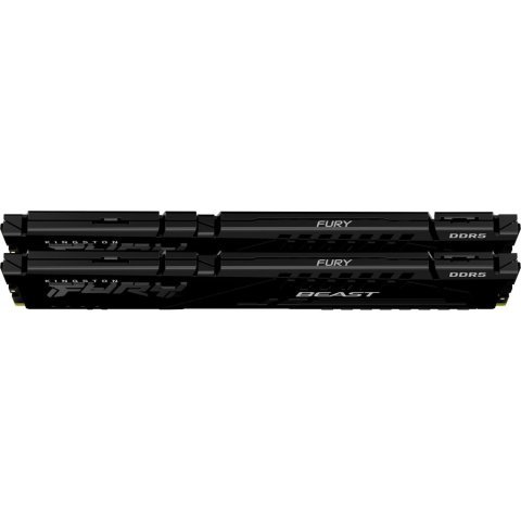 Модуль памяти для компьютера DDR5 32GB (2x16GB) 6800 MHz Beast Black Kingston Fury (ex.HyperX) (KF568C34BBK2-32) - Нулевой остаток (Feed)  - Нулевой остаток (Feed)
