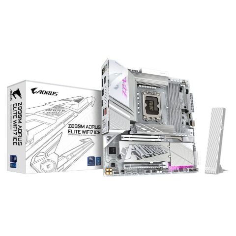 Материнская плата GIGABYTE Z890M AORUS ELITE WIFI7 ICE - Нулевой остаток (Feed)  - Нулевой остаток (Feed) 