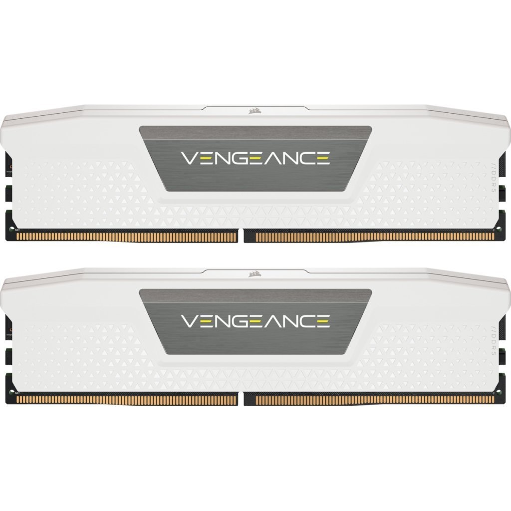Модуль памяти для компьютера DDR5 32GB (2x16GB) 5200 MHzVengeance White Corsair (CMK32GX5M2B5200C40W)