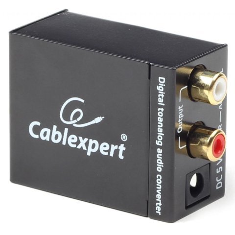 Конвертор Cablexpert Digital to analog audio (DSC-OPT-RCA-001) - Нулевой остаток (Feed)  - Нулевой остаток (Feed) 