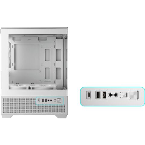Корпус для ПК Gamdias AURA GC9M ELITE WH ARGB (4711514503142) - Корпуса  - Корпуса 