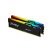 Модуль памяти для компьютера DDR5 128GB (2x64GB) 5600 MHz Beast RGB Kingston Fury (ex.HyperX) (KF556C36BBEAK2-128) - Нулевой остаток (Feed) - Нулевой остаток (Feed)