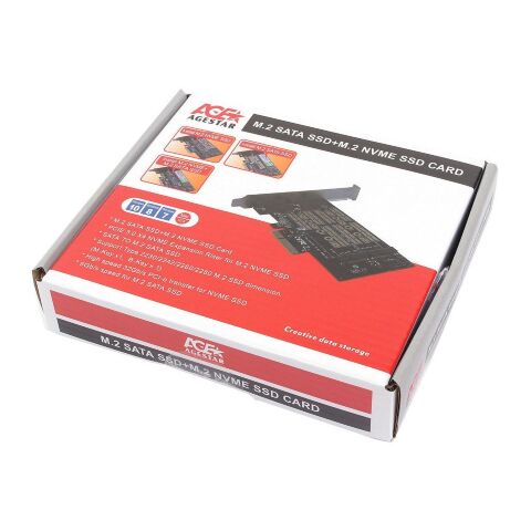 Контроллер AgeStar PCIe 3.0 X2 for SSD M.2 NVMe (AS-MC02) - Нулевой остаток (Feed)  - Нулевой остаток (Feed) 