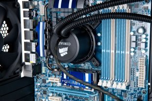 Монтирование водяной системы охлаждения 