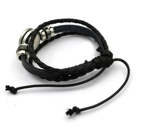 Браслет Game of Thrones Wolf Stark кожа + метал -   -  