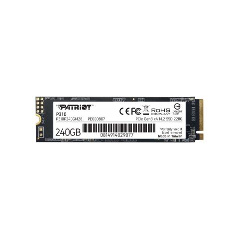 Накопитель SSD M.2 2280 240GB Patriot (P310P240GM28) - Внутренние SSD  - Внутренние SSD 