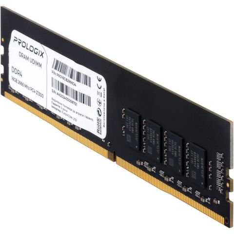 Модуль памяти для компьютера DDR4 16GB 2666 MHz Prologix (PRO16GB2666D4) - Модули памяти для компьютера  - Модули памяти для компьютера 