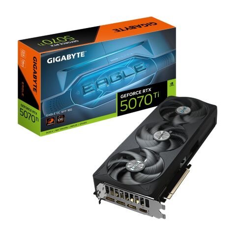 Видеокарта GIGABYTE GeForce RTX5070 Ti 16GB EAGLE OC SFF (GV-N507TEAGLE OC-16GD) - Видеокарты  - Видеокарты 
