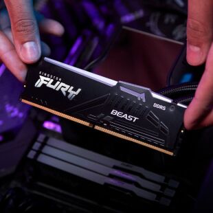 Модуль памяти для компьютера DDR5 64GB 5600 MHz Beast RGB EXPO Black Kingston Fury (ex.HyperX) (KF556C36BBEA-64)