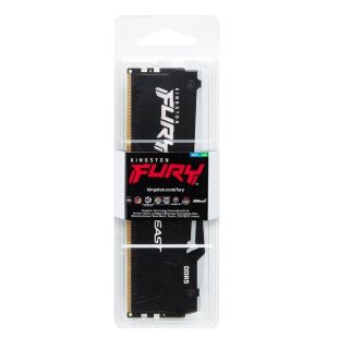 Модуль памяти для компьютера DDR5 64GB 5600 MHz Beast RGB EXPO Black Kingston Fury (ex.HyperX) (KF556C36BBEA-64)