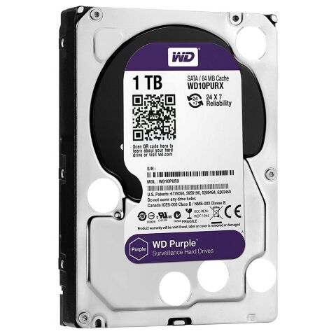 Жесткий диск 3.5" 1TB WD (WD10PURZ) - Жесткие диски (HDD)  - Жесткие диски (HDD) 