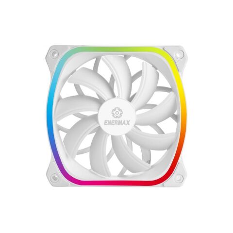 Кулер для корпуса Enermax SQUA RGB WHITE 3x 120 mm (3 PACK) (UCSQARGB12P-W-BP3) - Нулевой остаток (Feed)  - Нулевой остаток (Feed) 