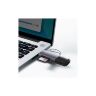 Считыватель флеш-карт Baseus USB-A + USB-C to SD/TF gray (WKQX060113)