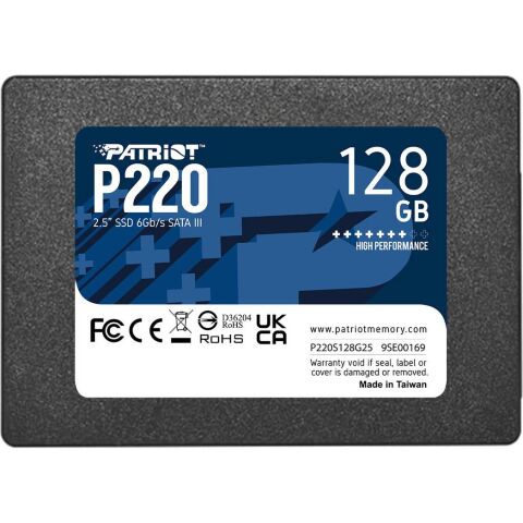 Накопитель SSD 2.5" 128GB P220 Patriot (P220S128G25) - Внутренние SSD  - Внутренние SSD 