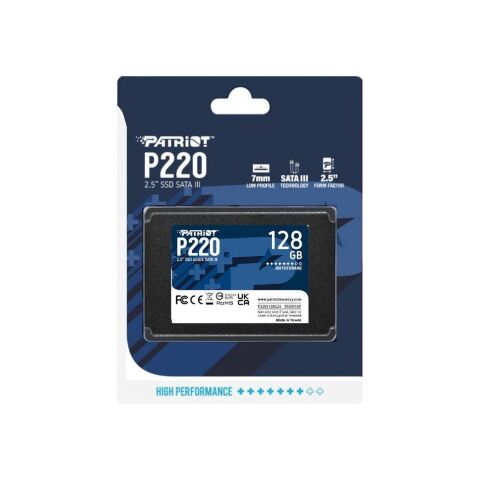 Накопитель SSD 2.5" 128GB P220 Patriot (P220S128G25) - Внутренние SSD  - Внутренние SSD 
