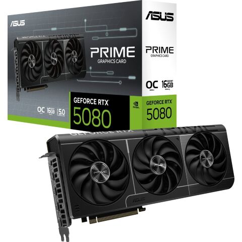 Видеокарта ASUS GeForce RTX5080 16GB PRIME OC (PRIME-RTX5080-O16G) - Видеокарты  - Видеокарты 