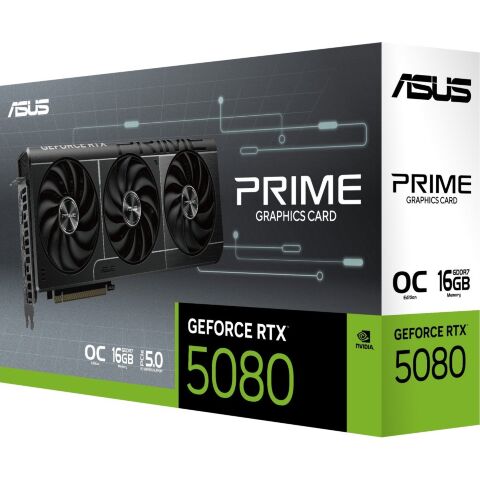 Видеокарта ASUS GeForce RTX5080 16GB PRIME OC (PRIME-RTX5080-O16G) - Видеокарты  - Видеокарты 