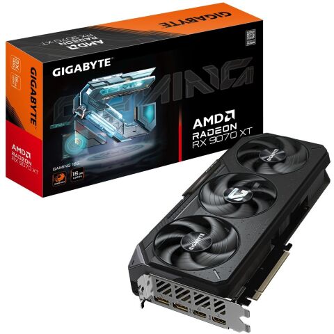 Видеокарта GIGABYTE Radeon RX 9070 XT 16Gb GAMING (GV-R9070XTGAMING-16GD) - Видеокарты  - Видеокарты 