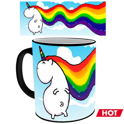 Чашка хамелеон Unicorn Sparkle Єдиноріг 320 мл -   -  