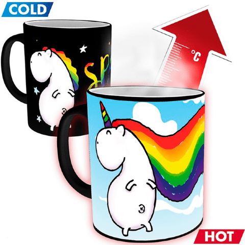 Чашка хамелеон Unicorn Sparkle Єдиноріг 320 мл -   -  