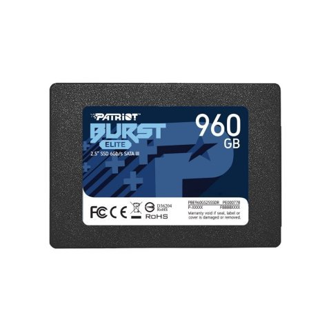 Накопитель SSD 2.5" 960GB Burst Elite Patriot (PBE960GS25SSDR) - Нулевой остаток (Feed)  - Нулевой остаток (Feed)