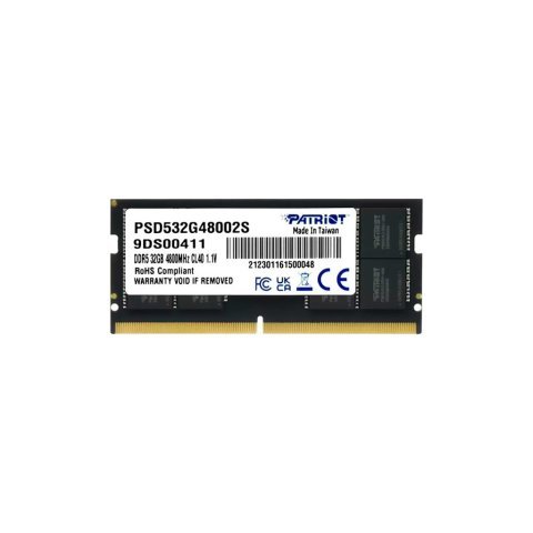 Модуль памяти для ноутбука SoDIMM DDR5 32GB 4800 MHz Patriot (PSD532G48002S) - Нулевой остаток (Feed)  - Нулевой остаток (Feed)