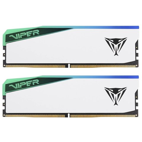 Модуль памяти для компьютера DDR5 32GB (2x16GB) 6200 MHz Viper Elite 5 RGB Patriot (PVER532G62C42KW) - Нулевой остаток (Feed)  - Нулевой остаток (Feed) 