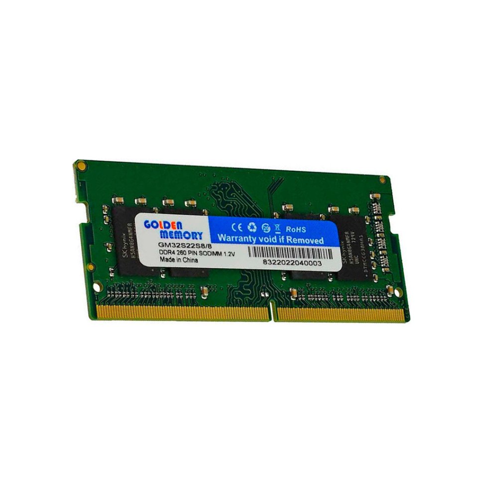 Модуль памяти для ноутбука SoDIMM DDR4 8GB 3200 MHz Golden Memory (GM32S22S8/8)