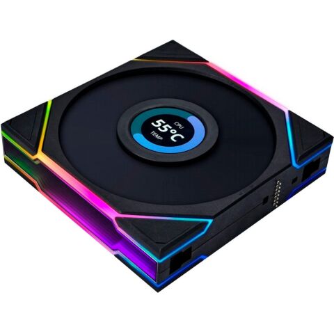 Кулер для корпуса Lian Li TL LCD 120-1, Black Cooler (G99.12TLLCD1B.00) - Нулевой остаток (Feed)  - Нулевой остаток (Feed) 