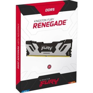 Модуль памяти для компьютера DDR5 32GB (2x16GB) 7200 MHz Renegade Black/Silver Kingston Fury (ex.HyperX) (KF572C38RSK2-32)